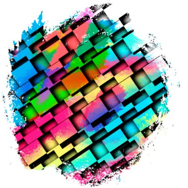 Düz olmayan, pürüzlü kenarları olan yuvarlak renkli bir arka plan noktası. Siyah arkaplanda LGBT.Rainbow renkleri. Bardakları ve tişörtleri bastırmak için. Yazıtı yerleştir. Sevgililer Günü hediyesi..