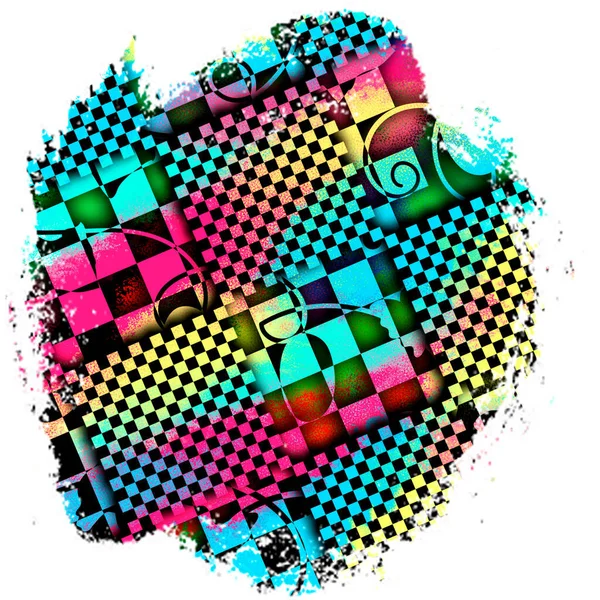 Düz olmayan, pürüzlü kenarları olan yuvarlak renkli bir arka plan noktası. Siyah arkaplanda LGBT.Rainbow renkleri. Bardakları ve tişörtleri bastırmak için. Yazıtı yerleştir. Sevgililer Günü hediyesi..