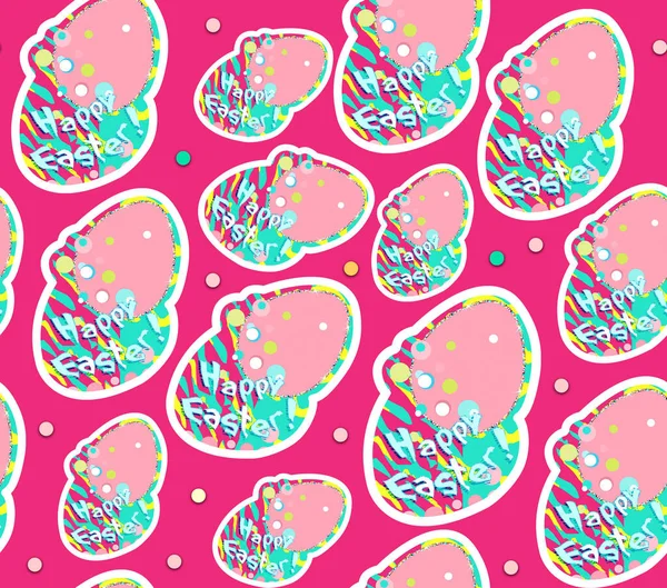 Paskalya Desenleri Pürüzsüz Yumurtalar Yazıtlar Onsluk Cam Süblimleşme Tasarımı Paskalya — Stok fotoğraf
