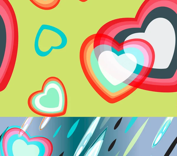 Сублимация Унций День Святого Валентина Тема Любви Отношений Сердца Рисунок — стоковое фото
