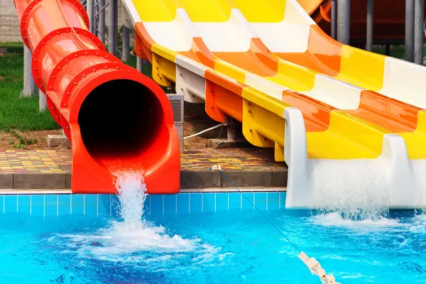 Aquapark 슬라이더 — 스톡 사진