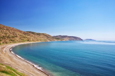 Güzel deniz manzarası. Doğanın bileşimi.