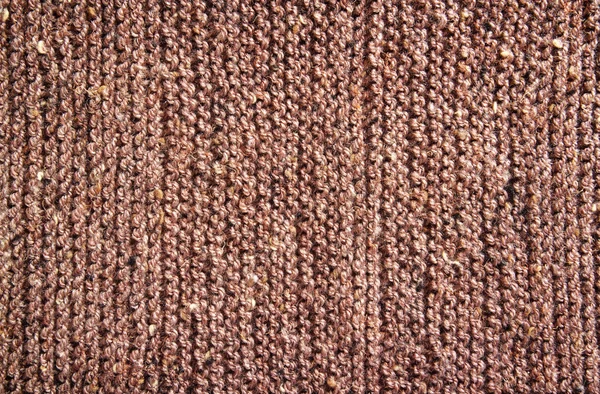 編みウールのテクスチャ背景を茶色 — ストック写真