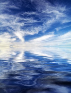 gökyüzü arka plan. tasarım öğesi. gökyüzü ve su yansıma