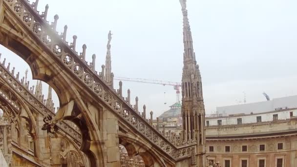 Katedra Duomo di milano — Wideo stockowe
