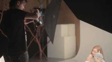 model photo Studio ile çalışma