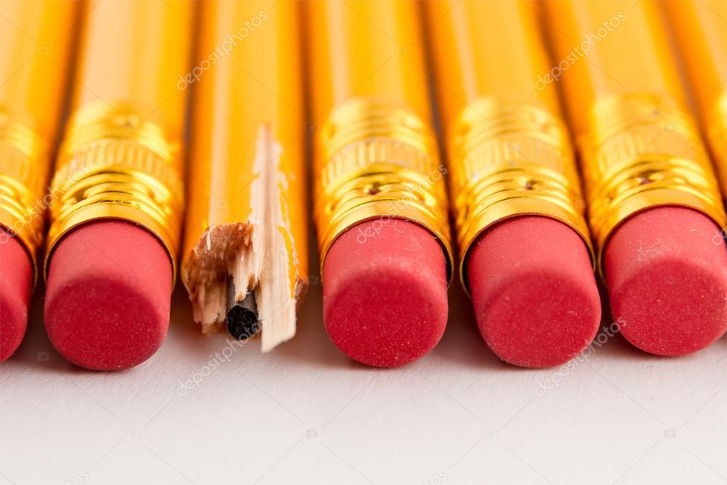 Row of pencils