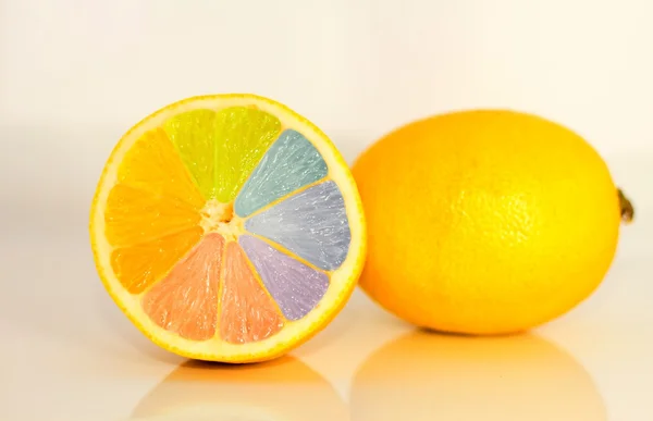 Duha na citron — Stock fotografie