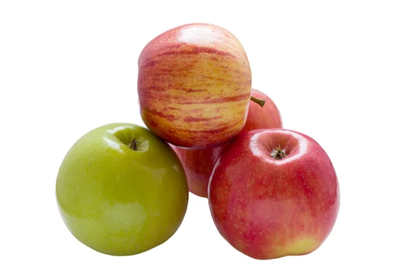 Червоні яблука, ізольовані  . — стокове фото