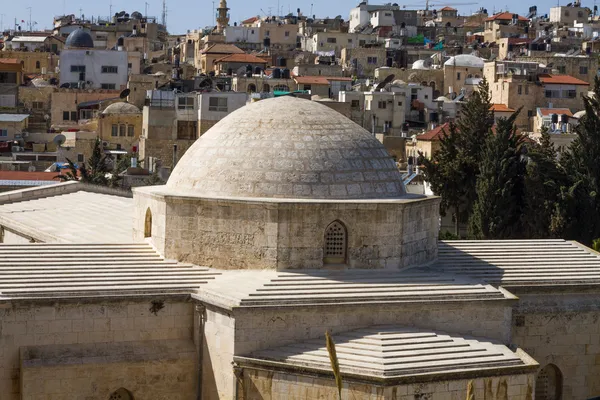 Udsigt på seværdighederne i Jerusalem Old City  . - Stock-foto