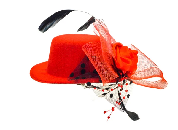 Lady's hat isolated on a white background — Stock Photo, Image