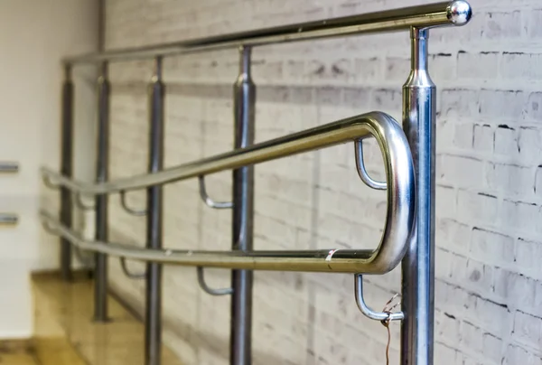 Stainless steel railings — Stock Photo, Image