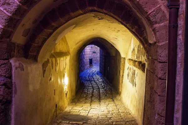 Street in Old Jaffa port. — Stock Photo, Image