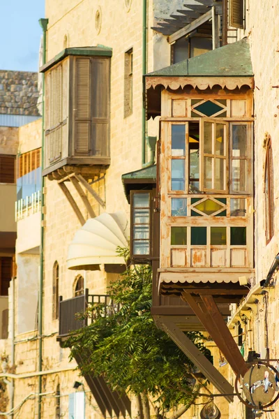 Улица в порту Старого Яффо . — стоковое фото