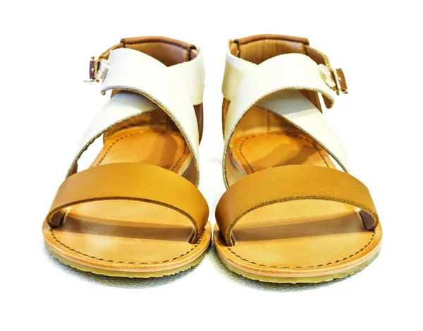 Leather sandals — Stock Photo, Image