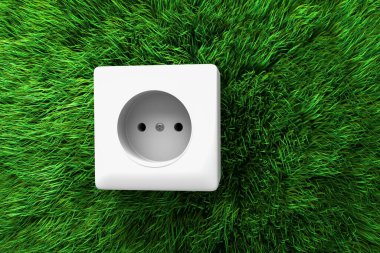 Elektrik için yeşil teknoloji olarak güneş paneli. 3d hazırlayıcı.