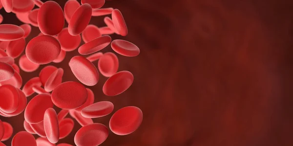 Glóbulos rojos, un concepto médico. ilustración 3d — Foto de Stock