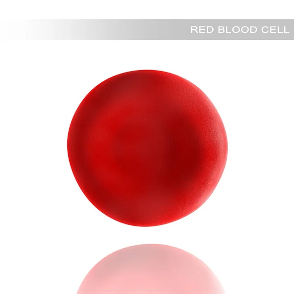Glóbulos rojos sobre un fondo blanco. ilustración 3d — Foto de Stock