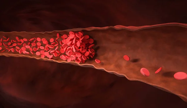 Kırmızı kan hücreleri, tıbbi bir kavram. 3d hazırlayıcı Telifsiz Stok Fotoğraflar