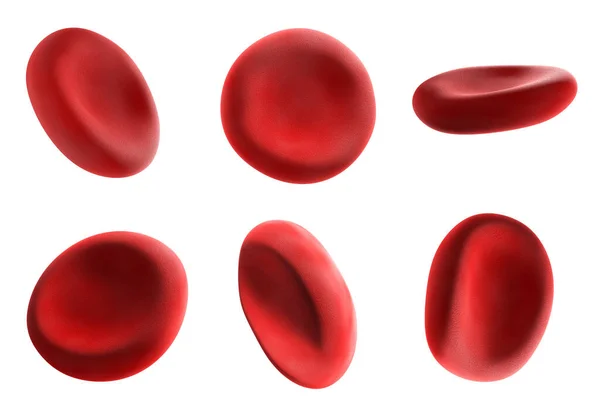 Κόκκινα αιμοσφαίρια, μια ιατρική έννοια. 3d απόδοση — Φωτογραφία Αρχείου