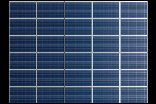 Elektrik için yeşil teknoloji olarak güneş paneli. 3d hazırlayıcı. Stok Resim