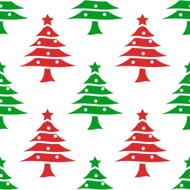 Yazdırma şablonu için Noel ağacı deseni tasarımı