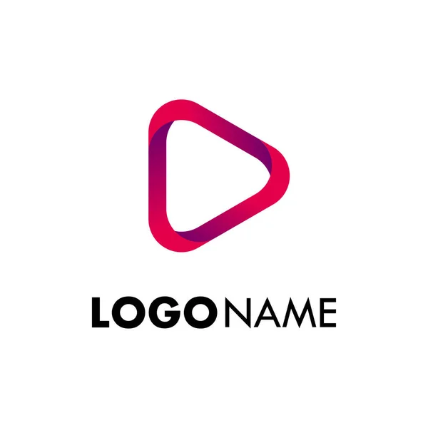 Abstrato Jogar Conceito Design Logotipo —  Vetores de Stock