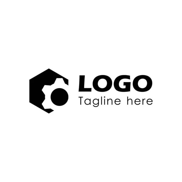 Gear Logo Design Template — Stock Vector
