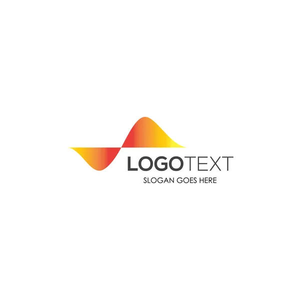 Geluidsgolf Logo Design Element — Stockvector