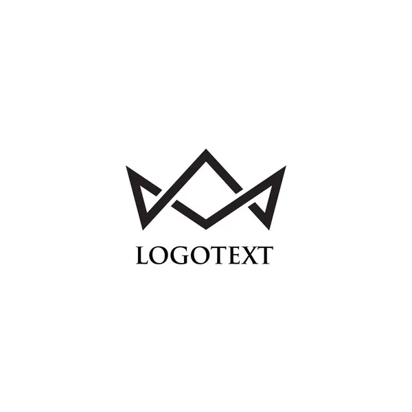 Елемент Дизайну Логотипу Crown — стоковий вектор