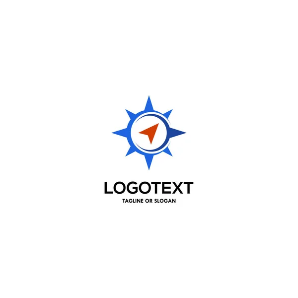 Шаблон Дизайну Логотипу Компаса Пов Язаний Навігацією — стоковий вектор