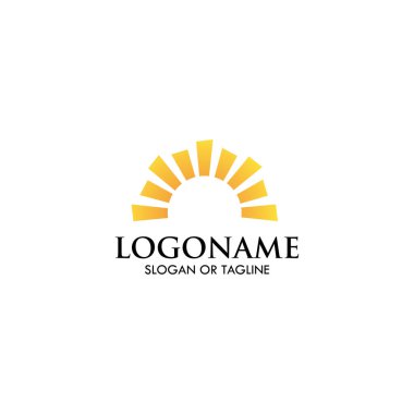 Güneş logosu tasarımı ögesi