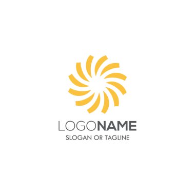 Güneş logosu tasarımı ögesi