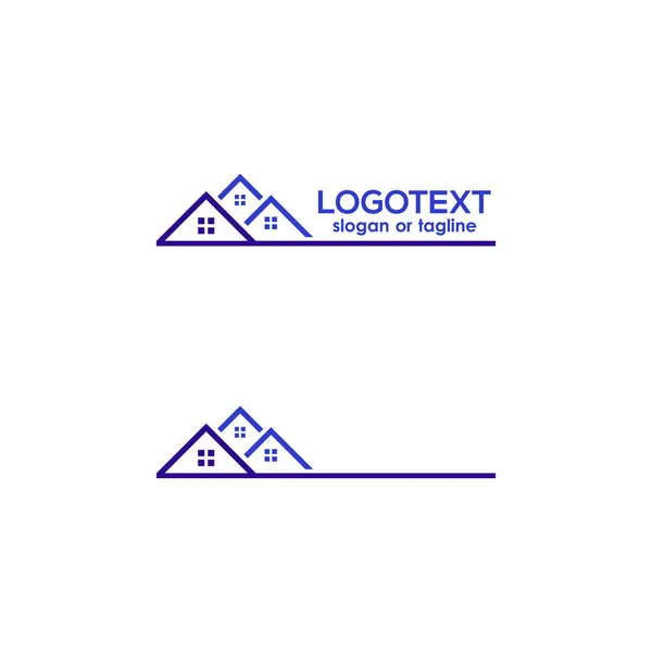 屋上ロゴデザイン要素 — ストックベクタ