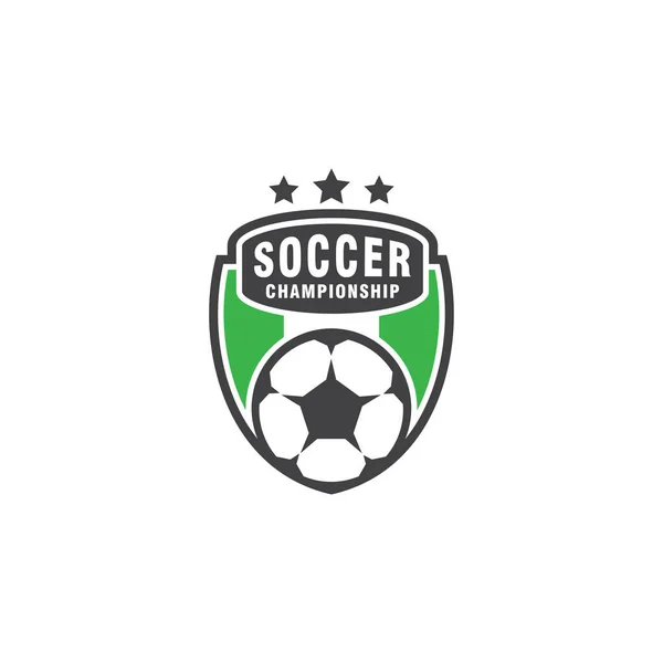 サッカーやサッカーのロゴデザイン要素 — ストックベクタ
