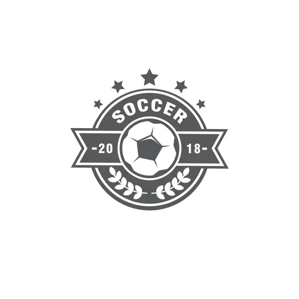 サッカーやサッカーのロゴデザイン要素 — ストックベクタ