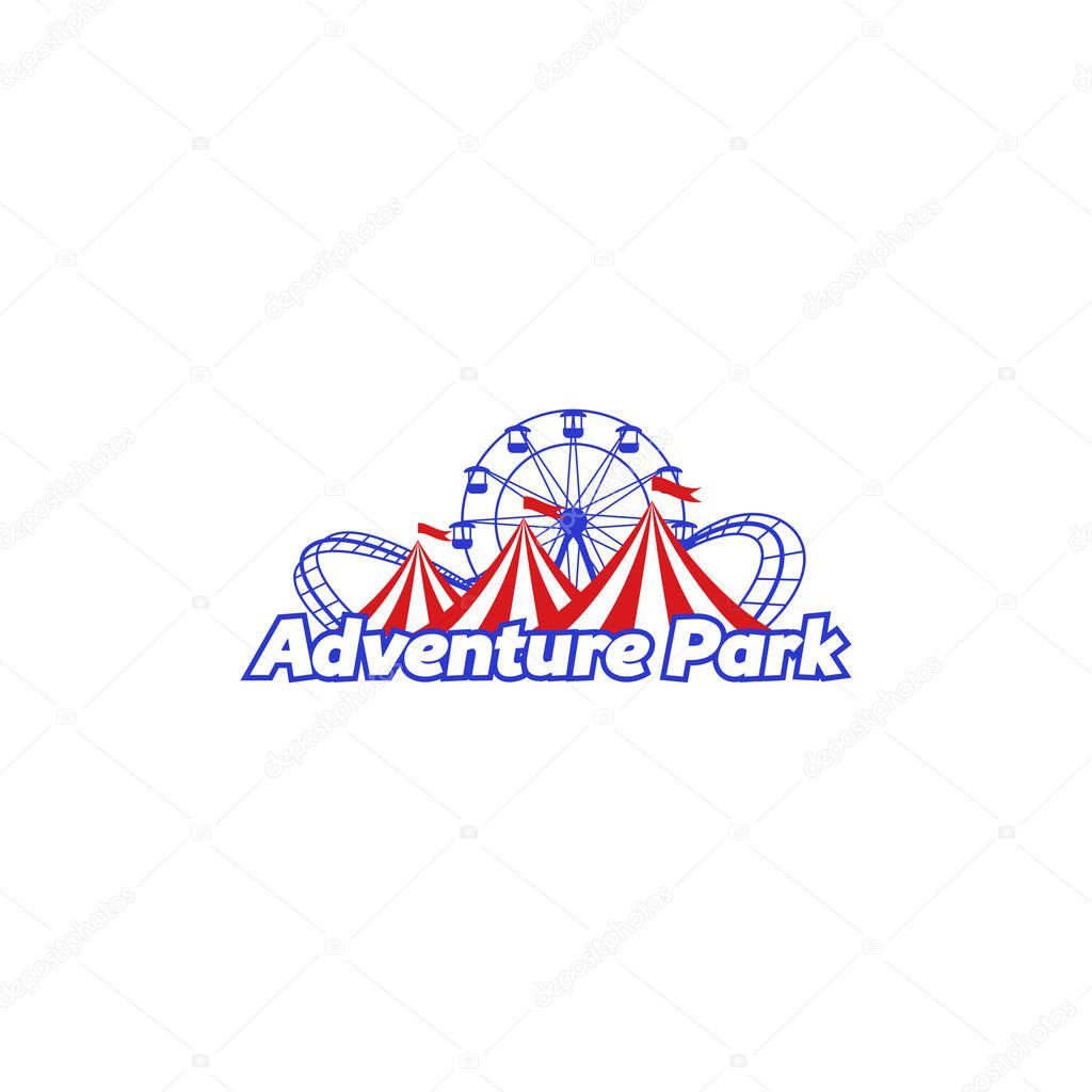 Amusement park logo design element
