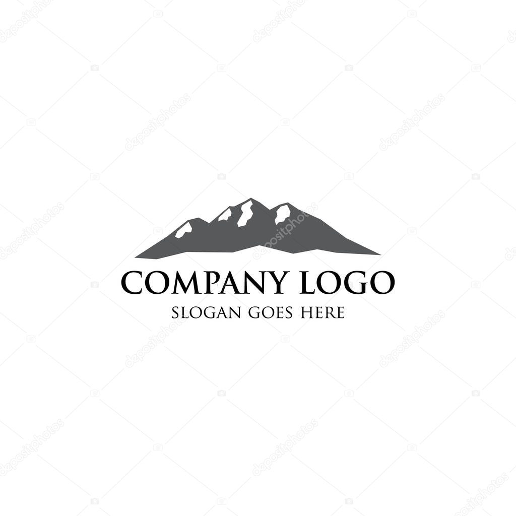 Mountain logo design element