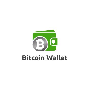 Bitcoin cüzdan logo tasarımı ögesi