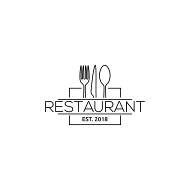 Restoran logosu tasarımı ögesi
