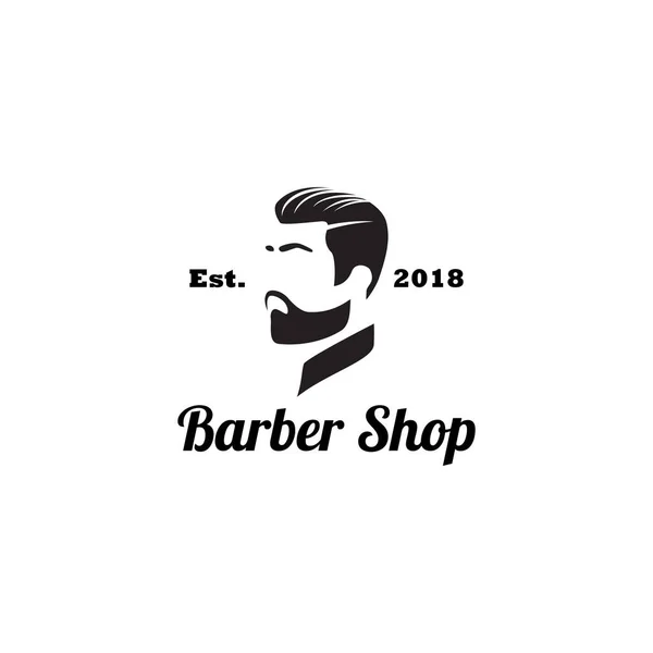 Elemento Diseño Logo Barbería — Archivo Imágenes Vectoriales