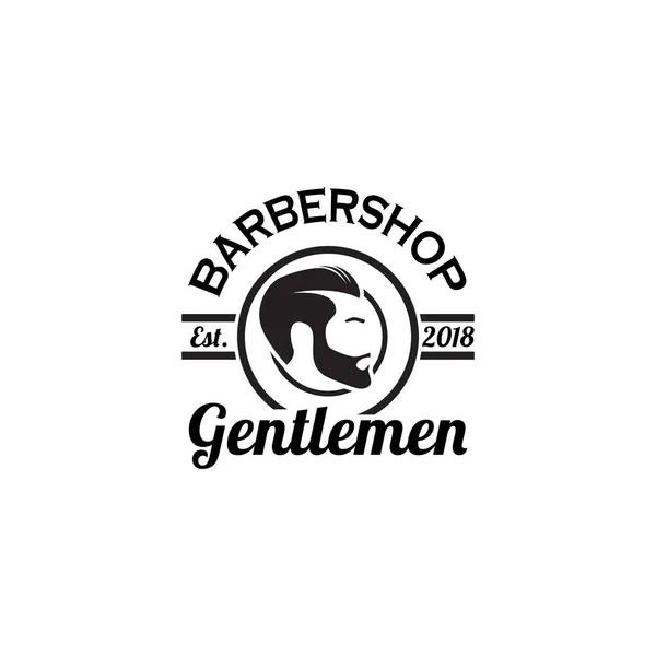 Elemento Diseño Logo Barbería — Archivo Imágenes Vectoriales