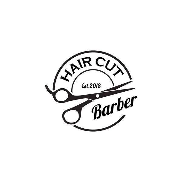 Elemento Diseño Logo Barbería — Archivo Imágenes Vectoriales