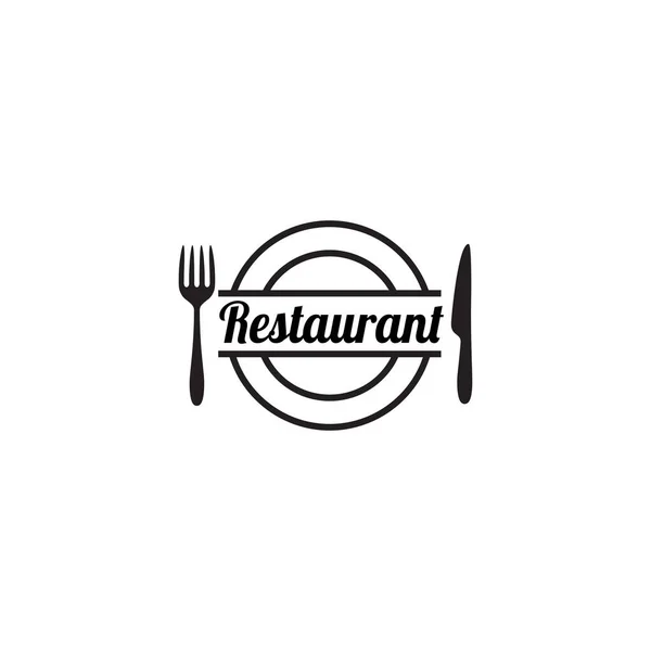 Diseño Del Logo Del Restaurante Elemento — Vector de stock