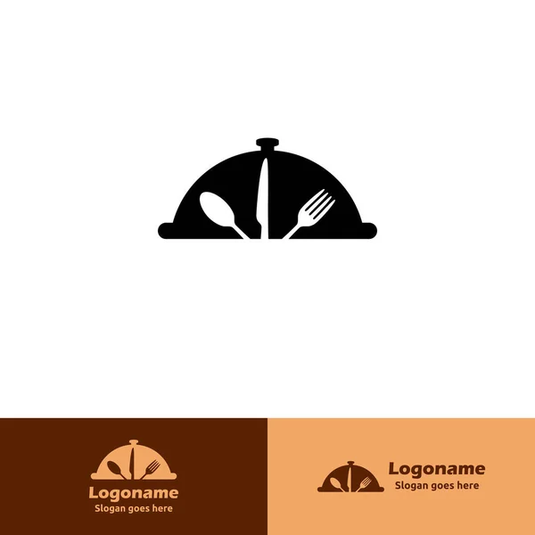 Restoran Logosu Tasarımı Ögesi — Stok Vektör