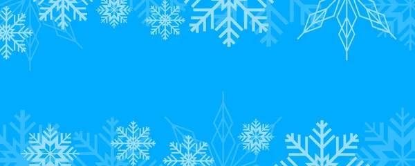 Copos Nieve Plantilla Fondo Elemento Diseño Tema Invierno — Vector de stock