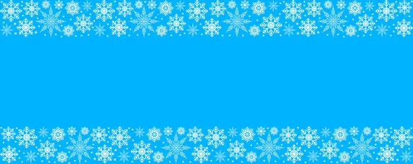 Blue Background Design Element Snowflakes Pattern Concept — Stock Vector
