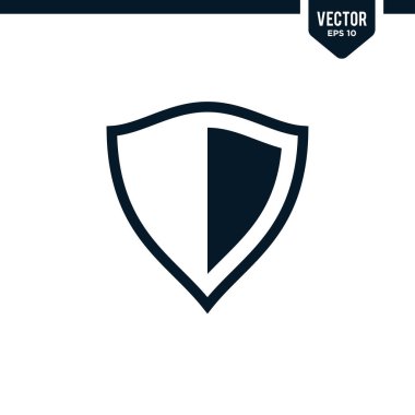 Güvenlik veya koruma ile ilgili kalkan simgesi