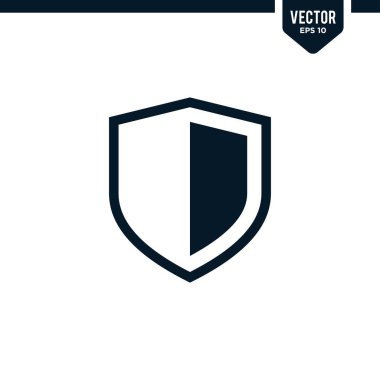 Güvenlik veya koruma ile ilgili kalkan simgesi