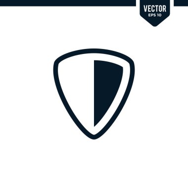 Güvenlik veya koruma ile ilgili kalkan simgesi